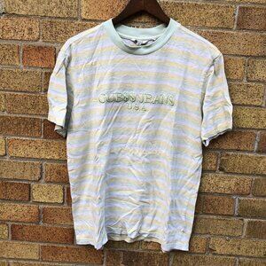 Vintage Guess X ASAP ROCKY Striped T Shirt Small